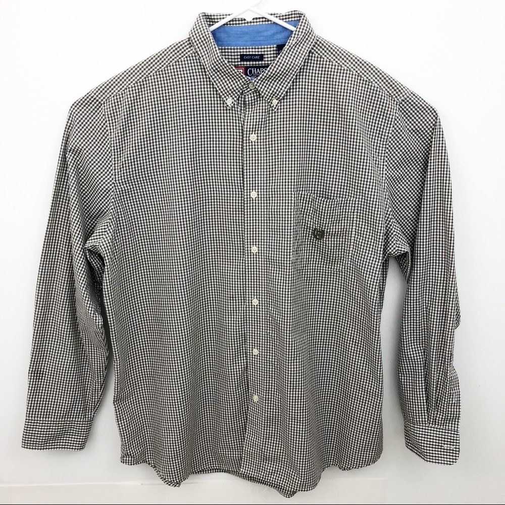 Chaps men’s button down checked shirt size XXL‎